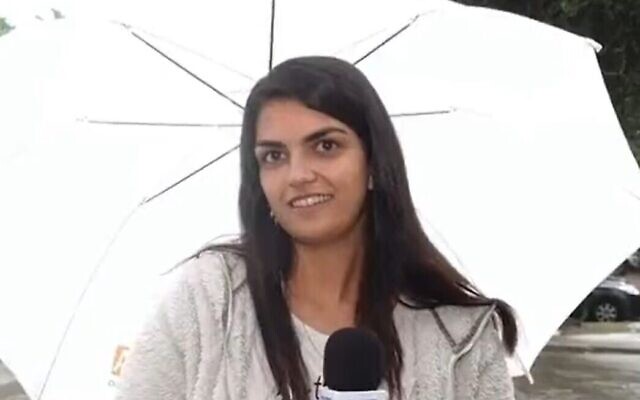 Livnat Green donne une interview à la Treizième chaîne, le 5 novembre 2020. (Capture d'écran : Twitter ; utilisé conformément à l'article 27a de la loi sur le droit d'auteur) Livnat Green donne une interview à la Treizième chaîne, le 5 novembre 2020. (Capture d'écran : Twitter ; utilisé conformément à l'article 27a de la loi sur le droit d'auteur)