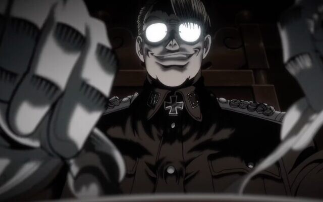 Les nazis sont les méchants de la série "Hellsing" et de nombreux autres dessins animés. (Crédit : Capture d'écran YouTube ; utilisée conformément à l'article 27a de la loi sur les droits d'auteur)
