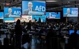 Joerg Urban, chef du parti d'extrême droite allemand AfD en Saxe, lors d'un congrès du parti à Dresde, dans l'est de l'Allemagne, le 10 avril 2021. (Crédit : JENS SCHLUETER / AFP)