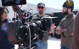 Tournage à l'école de cinéma Sam Spiegel de Jérusalem, où un deuxième cycle du Series Lab avec Netflix a été lancé en juin 2023 (Crédit : Sam Spiegel)