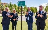 Inauguration de l’allée Jules-Isaac, à Nice, le 4 juin 2023. (Crédit : Anthony Borré / Twitter)