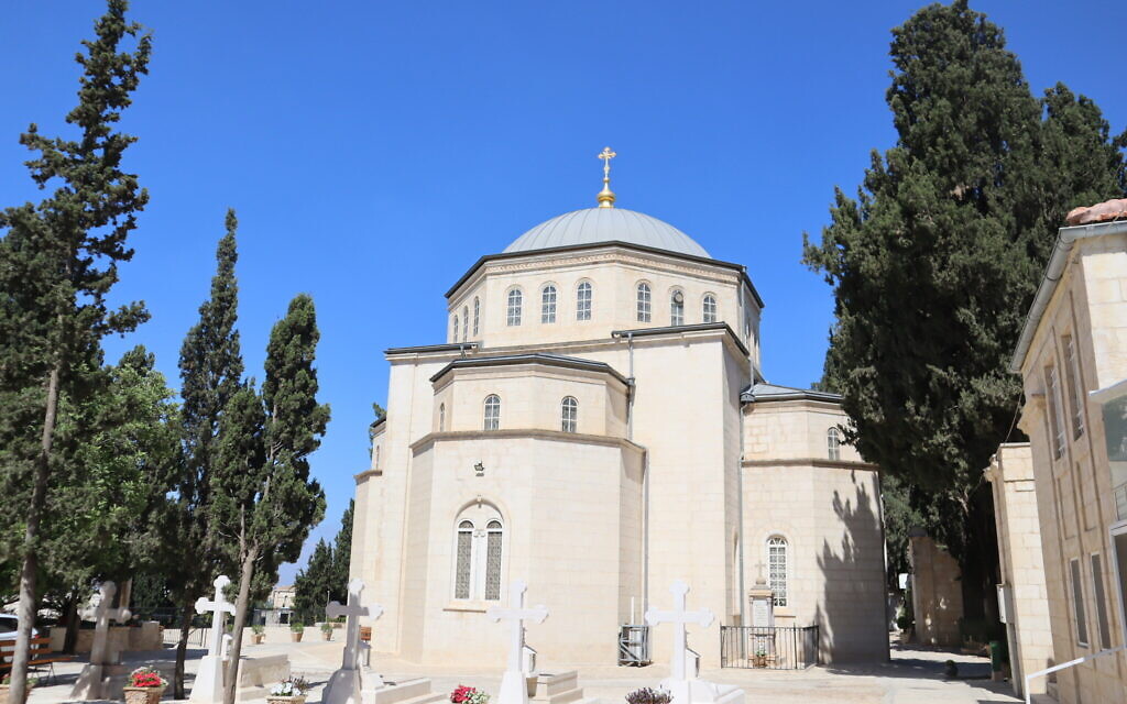 L'église russe de l'Ascension à Jérusalem. (Crédit : Shmuel Bar-Am)