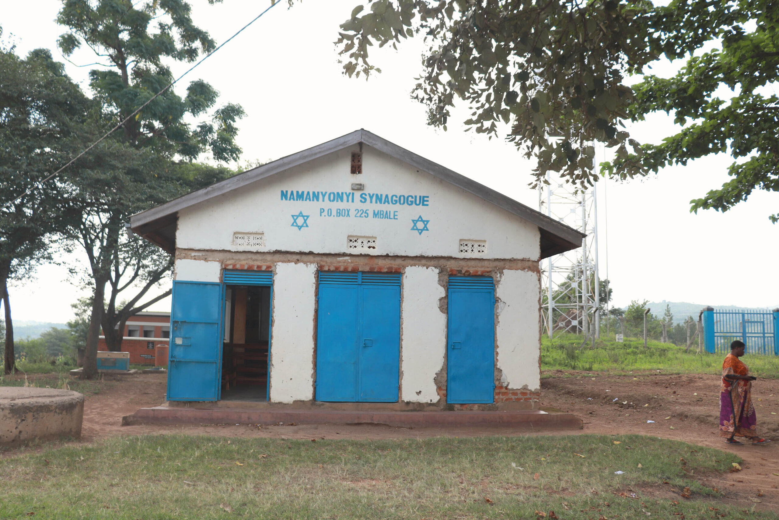 La synagogue Namanyonyi Abayudaya près de Mbale (Ouganda), le 13 juillet 2023. (Crédit : Sharon Amali)