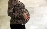 Illustration : Une femme enceinte, le 26 mai 2011. (Crédit : Yossi Zamir/Flash 90)