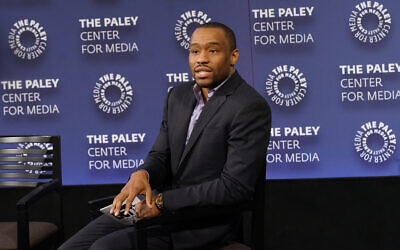 Le modérateur Marc Lamont Hill lors d'un événement à New York City, le 7 décembre 2016. (Crédit : Bennett Raglin/Getty Images for BET Networks/AFP)