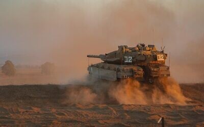 Un nouveau char Barak de l'armée israélienne, photo diffusée le 19 septembre 2023. (Crédit : Ministère de la Défense et Armée israélienne)