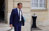 Olivier Klein, ex-ministre du Logement, nommé délégué interministériel à la lutte contre le racisme, l'antisémitisme et la haine anti-LGBT (Dilcrah), à Paris, le 30 juin 2023. (Crédit : Geoffroy Van der Hasselt / AFP)