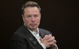 Elon Musk au salon Vivatech des start-ups high-tech et de l'innovation au parc des expositions de la Porte de Versailles, à Paris, le 16 juin 2023. (Crédit : Alain Jocard/AFP)