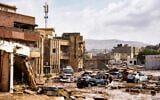 Cette photo fournie par le bureau du Premier ministre par intérim de Benghazi, en Libye, le 11 septembre 2023, montre les dégâts à Derna, à environ 290 kilomètres à l'est de Benghazi, à la suite de la tempête méditerranéenne "Daniel". (Crédit : Bureau de presse du Premier ministre libyen / AFP)