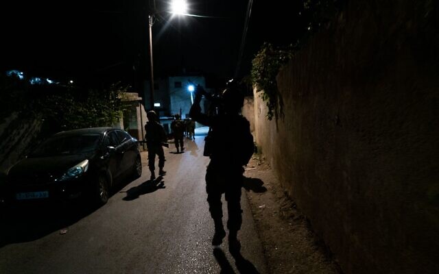 Raid militaire de Tsahal en Cisjordanie, le 7 septembre 2023. (Crédit : armée israélienne)