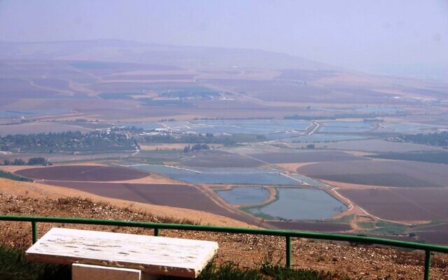 Le belvédère de Shamir, le long de la route panoramique de Gilboa. (Crédit : Shmuel Bar-Am)