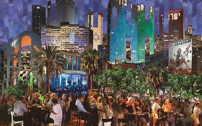 « Tel Aviv Puzzle »,  de Serge Mendjisky, 2011. (Crédit : Serge Mendjisky / Centre européen du judaïsme)