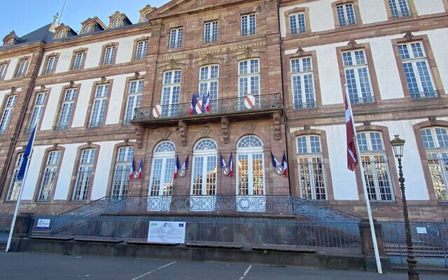 L'Hôtel de Ville de Strasbourg, le 11 octobre 2023. (Crédit : Twitter)