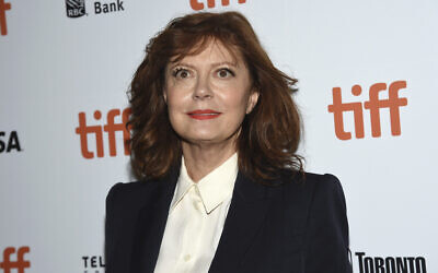 Susan Sarandon au Festival international du film de Toronto, au Winter Garden Theatre, à Toronto, le 10 septembre 2018. (Crédit : Evan Agostini/Invision/AP)
