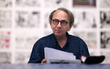 L'écrivain français Michel Houellebecq, à Paris, le 30 juin 2023. (Crédit : JOEL SAGET / AFP)