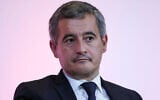 Le ministre français de l'Intérieur Gerald Darmanin à l'université de la Sorbonne à Paris le 26 octobre 2023. (Thomas SAMSON / POOL / AFP)