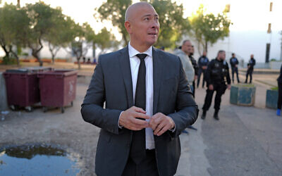 Le préfet des Alpes-Maritimes Hugues Moutouh, à Nice, le 28 novembre 2023. (Crédit : Valery HACHE / AFP)