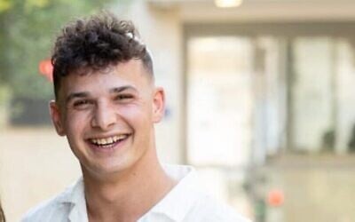 Elyakim Libman, agent de sécurité à la rave Supernova, pris en otage au kibboutz Reim, le 7 octobre 2023. (Autorisation)