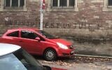 Tags antisémites à Starsbourg, le 3 novembre 2023. (Crédit : X)