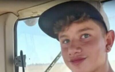 Or Yaakov, 16 ans, a été pris en otage par des terroristes du Hamas, le 7 octobre 2023, à son domicile du kibboutz Nir Oz (Autorisation)