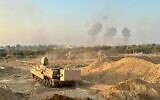 Les forces israéliennes dans la bande de Gaza pendant la guerre contre le Hamas, sur une photo diffusée le 3 novembre 2023. (Crédit : Armée israélienne)