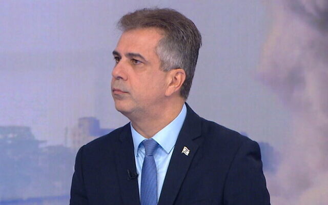 Le ministre des Affaires étrangères Eli Cohen, le 18 novembre 2023. (Crédit : Capture d'écran de la Douzième chaîne ; utilisée conformément à l'article 27a de la loi sur le droit d'auteur) Le ministre des Affaires étrangères Eli Cohen, le 18 novembre 2023. (Crédit : Capture d'écran de la Douzième chaîne ; utilisée conformément à l'article 27a de la loi sur le droit d'auteur)
