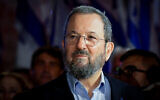 L'ancien Premier ministre Ehud Barak. (Crédit : Avshalom Sassoni/Flash90)