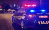 Illustration : Une voiture de police. (Crédit : Police israélienne)