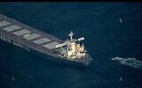 La marine indienne déjouant une tentative de détournement du MV Lila Norfolk, dans la mer d'Oman, le 5 janvier 2024. (Crédit : Marine indienne)
