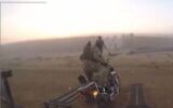 Images provenant de la caméra GoPro d'un terroriste du Hamas le 7 octobre 2023. (Crédit : Capture d'écran X ; utilisée conformément à l'article 27a de la loi sur le droit d'auteur)
