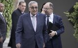 Le ministre des Affaires étrangères libanais Abdallah Bou Habib arrive pour assister à une réunion des ministres des Affaires étrangères arabes au siège de la Ligue arabe au Caire, en Égypte, le 11 octobre 2023. (Crédit : Amr Nabil/AP)
