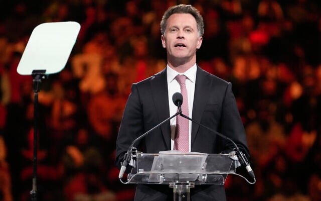 Le premier ministre de la Nouvelle-Galles du Sud, Chris Minns, s'exprime lors d'un événement communautaire à Sydney, en Australie, le 23 mai 2023. (Crédit : Mark Baker/AP)