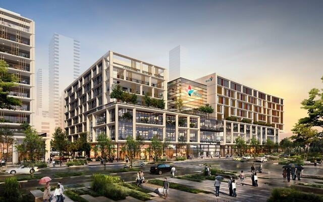 La municipalité de Tel Aviv-Yafo et la Fondation Tel Aviv signent un accord avec le Reut Rehabilitation Center pour construire le plus grand centre de rééducation d'Israël, le 20 février 2024. (Crédit : MYS Architects) La municipalité de Tel Aviv-Yafo et la Fondation Tel Aviv signent un accord avec le Reut Rehabilitation Center pour construire le plus grand centre de rééducation d'Israël, le 20 février 2024. (Crédit : MYS Architects)