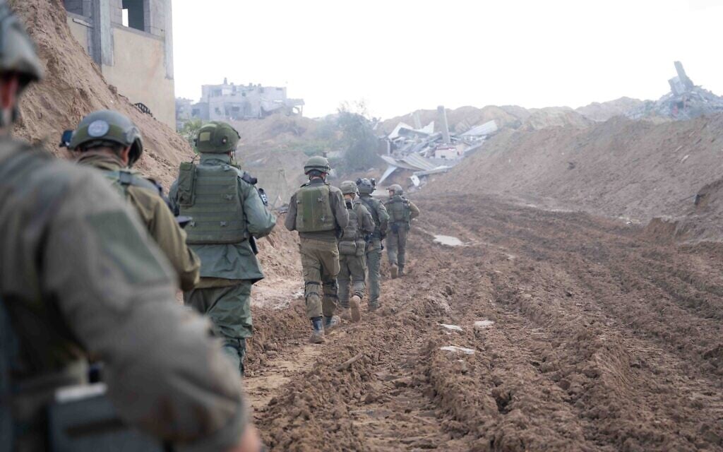 Les troupes en opération à Gaza dans une photo non-datée diffusée le 1er février 2024. (Crédit : Armée israélienne)
