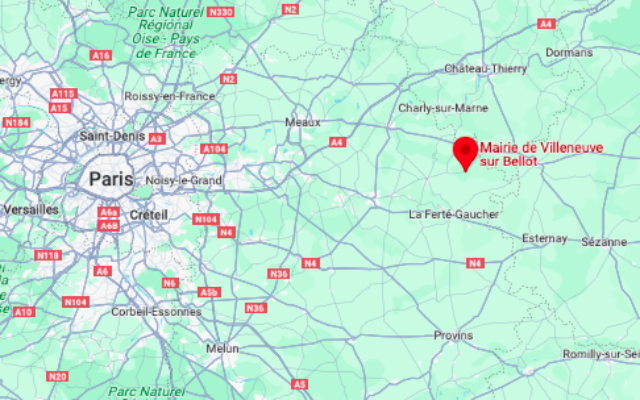 Villeneuve-sur-Bellot. (Crédit : Google Maps)