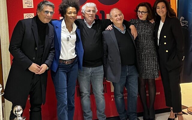 Le jury fiction, à la 4e édition du festival Dia(s)porama, à Paris, organisée du 22 janvier au 5 février 2024. (Crédit : Rachel A. Silberman)