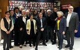 Les deux jurys et l'équipe du festival, à la 4e édition du festival Dia(s)porama, à Paris, organisée du 22 janvier au 5 février 2024. (Crédit : Rachel A. Silberman)