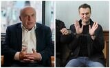 Natan Sharansky et Alexei Navalny. (Crédit : Collage/AP)