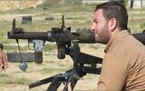 Le "journaliste" d'Al-Jazeera, Mohamed Washah, membre de la branche armée du Hamas, dans la bande de Gaza, sur une photo non-datée. (Crédit : Armée israélienne ; utilisée conformément à l'article 27a de la loi sur le droit d'auteur)
