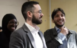 Le député LFI David Guiraud et l’avocat lillois Eddine Denfer-Djeffal. (Crédit : X/David Guiraud)