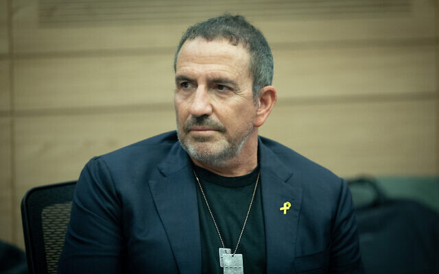 Le fondateur de Mellanox, Eyal Waldman, s'exprimant à la Knesset, à Jérusalem, le 3 mars 2024. (Crédit : Yonatan Sindel/Flash90) Le fondateur de Mellanox, Eyal Waldman, s'exprimant à la Knesset, à Jérusalem, le 3 mars 2024. (Crédit : Yonatan Sindel/Flash90)
