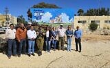 Une délégation de responsables locaux d'Amérique latine en visite à Sderot, dans le sud d'Israël, lors d'un voyage organisé par le Combat Antisemitism Movement, le 11 mars 2024. (Crédit : CAM, Autorisation)