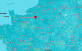 Le cimetière de la Madeleine, à Evreux. (Crédit : Google Maps)