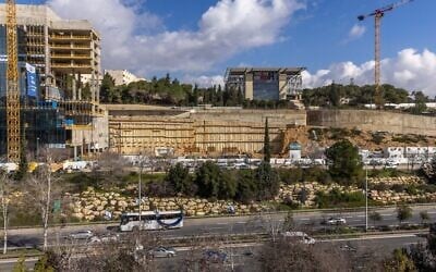 Construction de nouveaux bâtiments à Jérusalem, le 5 février 2024. (Crédit : Yossi Aloni/Flash 90)