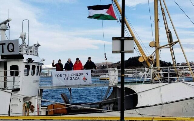 Le navire « Handala » de l'ONG "Ship to Gaza". (Crédit : Freedom Flotilla Coalition)
