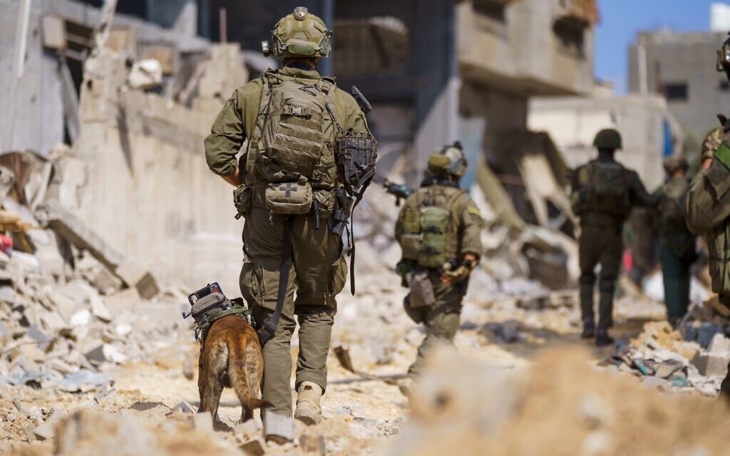 Des troupes de l'armée israélienne en opération dans la bande de Gaza, sur une image publiée le 18 mai 2024. (Crédit : Armée israélienne)