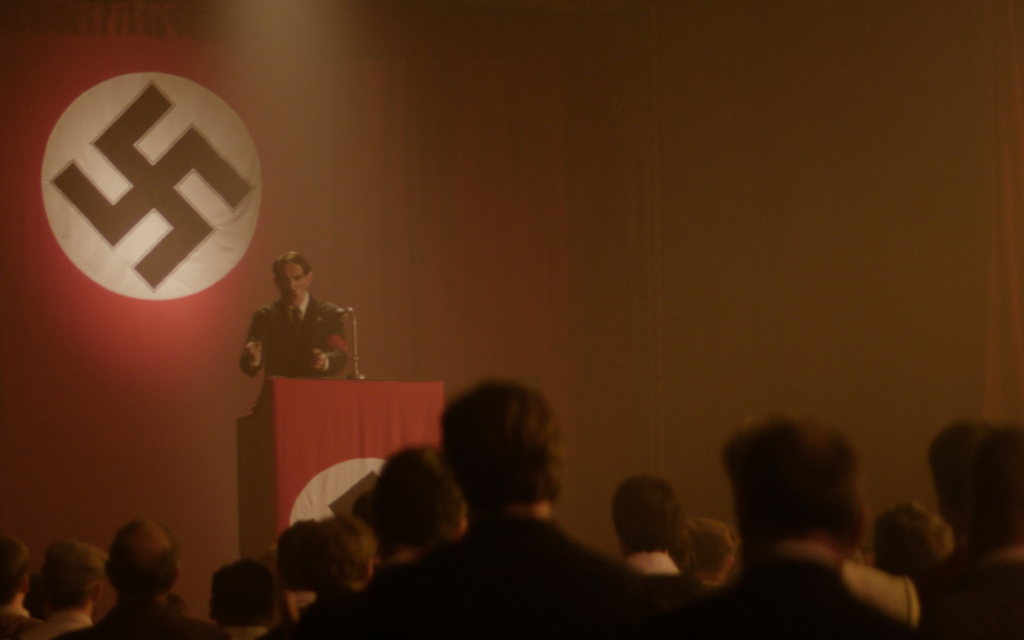 Une scène de la série "Hitler et les nazis" de Netflix. (Crédit : Netflix via JTA)