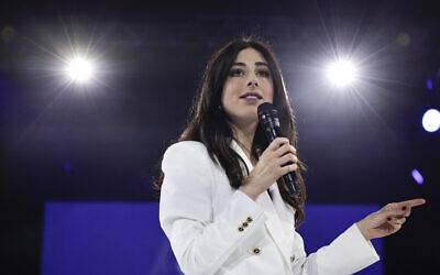 Shannon Seban, à Aubervilliers, le 1er juin 2024. (Crédit : STÉPHANE DE SAKUTIN / AFP)