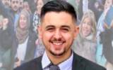 Ismaël Boudjekada sur son affiche de campagne pour les élections législatives 2024.