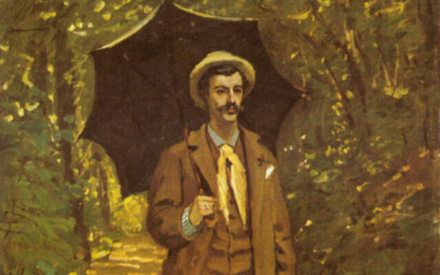 "L'Homme à l'ombrelle" de Claude Monet. (Crédit : Capture d’écran Wikipedia Commons)